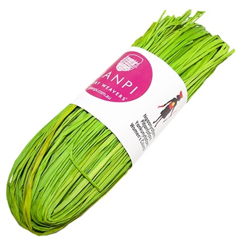 Rainbow Coloured Raffia 25g Lime_2